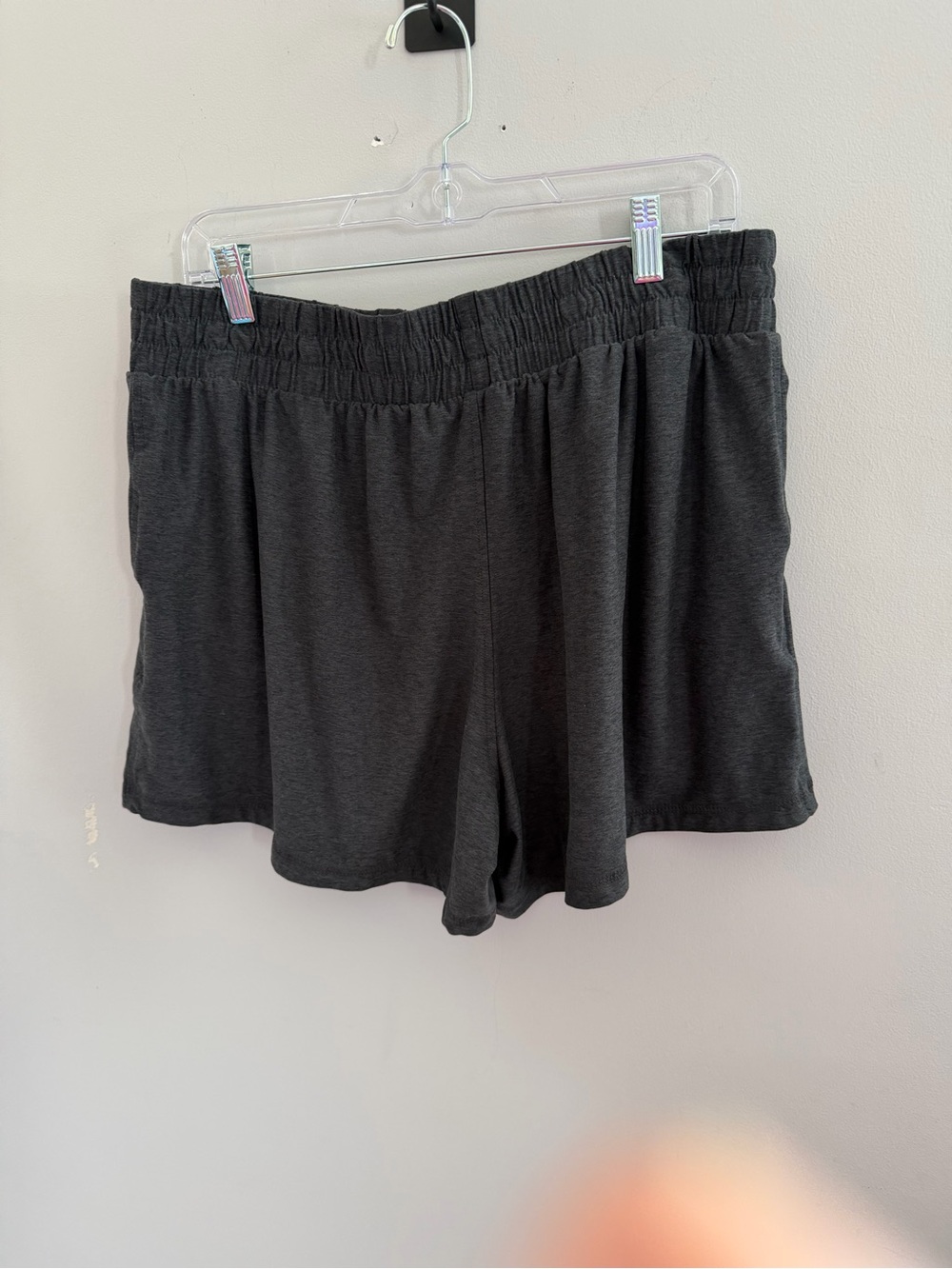 Athletic Works Dark Gray Elastic Waist Athletic Shorts - Picture 7 of 9
